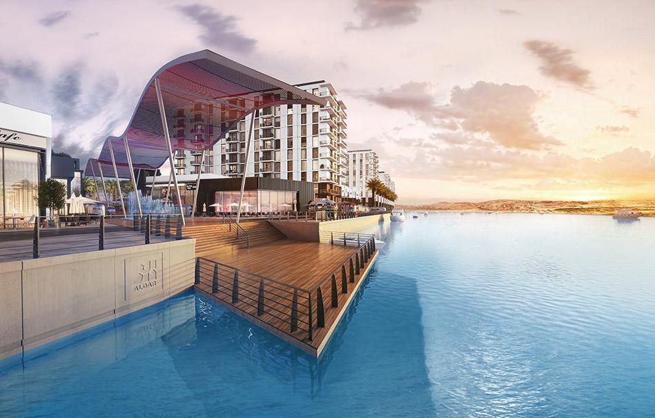 Resort-style swimming pool, lazy river, and leisure facilities at Gate Tower, Reem Island offering a luxurious urban lifestyle in Abu Dhabi.